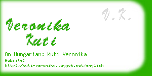 veronika kuti business card